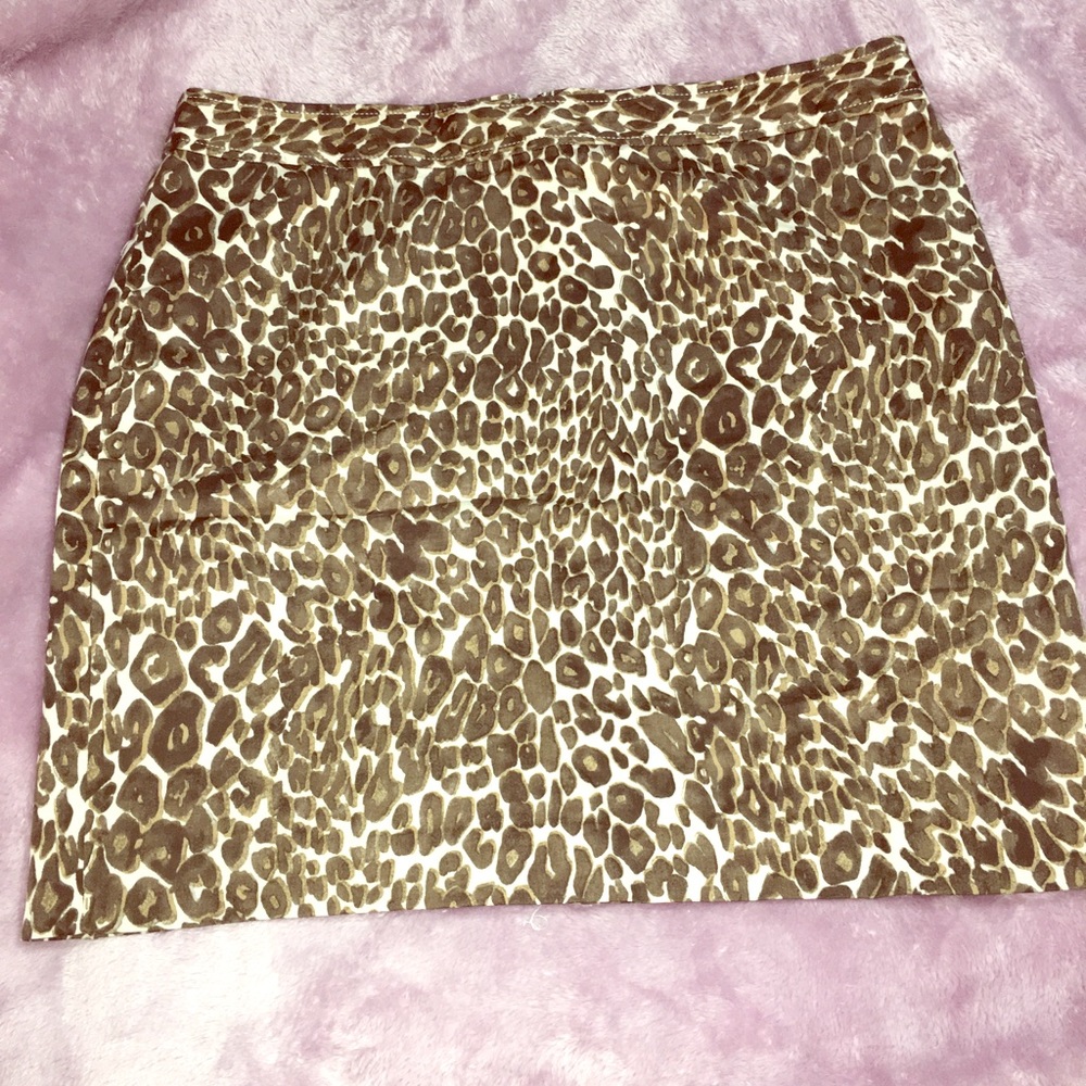 Loft cheetah miniskirt